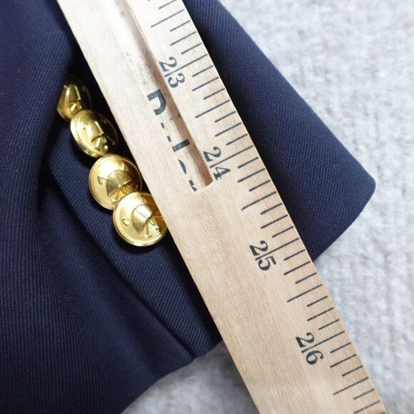 Vintage Polo Ralph Lauren Blazer 42L Blue 3 Roll 2 Made in Italy - Picture 13 of 14